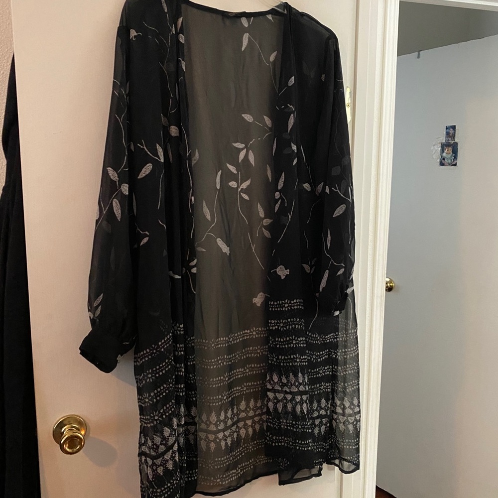 See-through cardigan